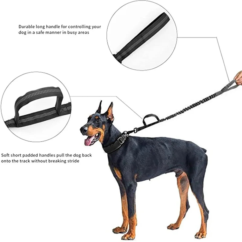 Dog Collar Durable Tactical Leash Set Adjustable Military Pet Collar Leash Medium Large Dog German Shepherd Training Accessories