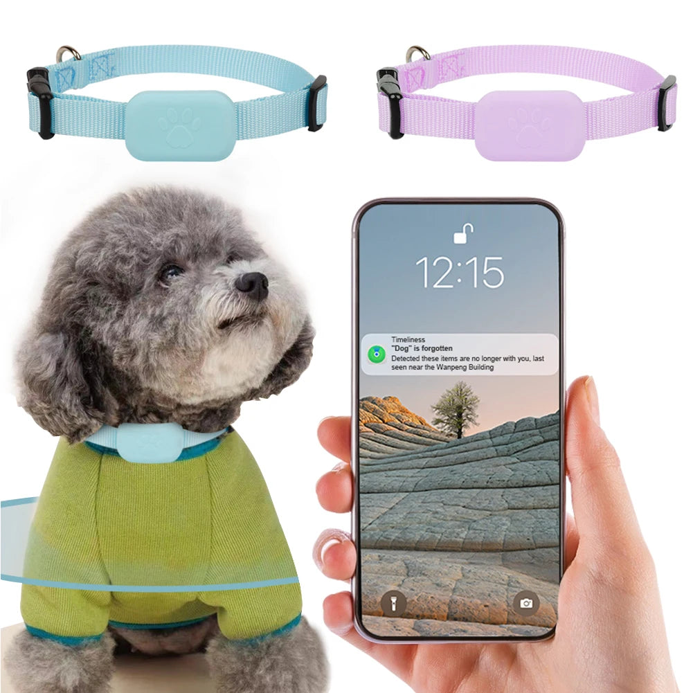 For iOS Mini GPS Tracker Battery Operated Dog Collar Animal Tracking Movement Alert Collar for Small Medium Large Dogs