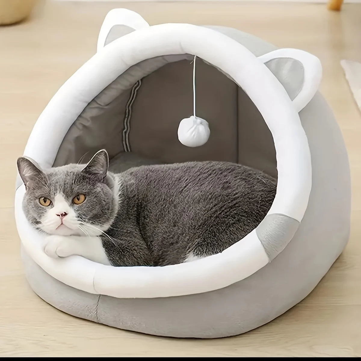 Cute Cat Bed Pet House Kitten Lounger Cushion Small Dog Tent Mat Washable Puppy Basket Cave Mat Soft for Cats House Bed Supplies